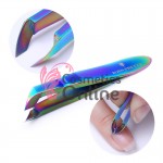 Cleste pentru cuticule CMC10 Full Beauty Curcubeu - foarte ascutit